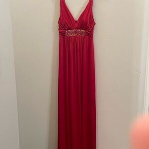 Jodi Kristopher Elegant Red Gown